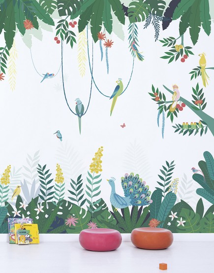 Sienų dekoro tapetai. Džiunglės