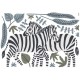 Zebrai. Dekoraciniai sienų lipdukai