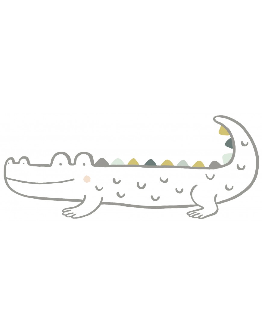 Krokodilas. Vaikiškas sienos lipdukas